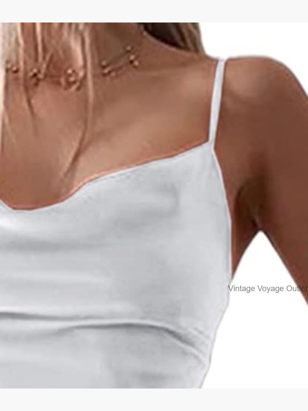 Sleeveless Spaghetti Strap Satin Midi Dress Cowl Neck Bodycon Party - Picture 3 of 5
